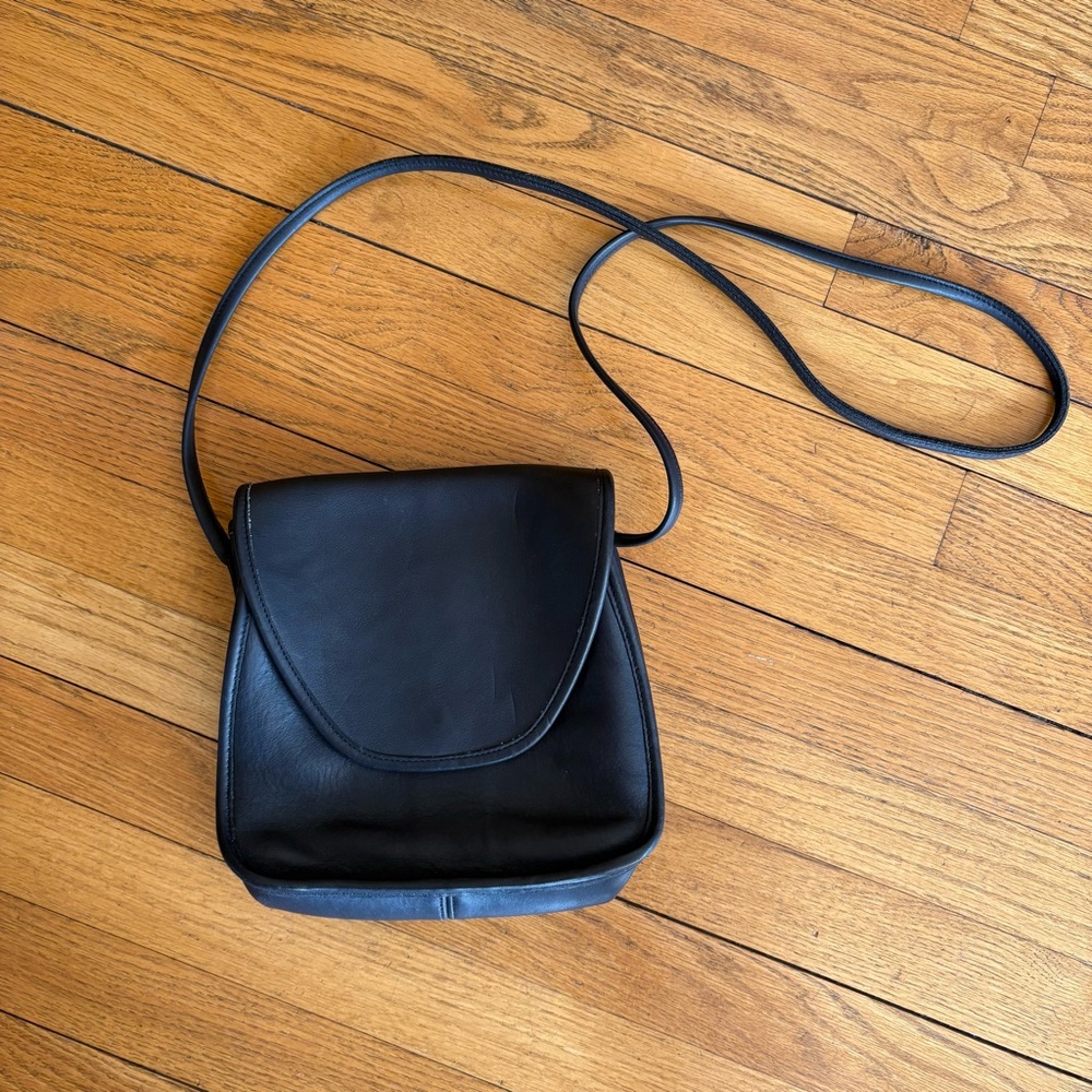 Coach Black Leather Crossbody Bag